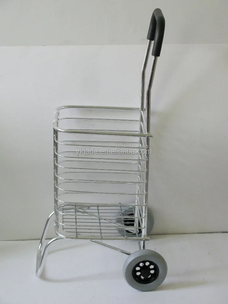 Aluminum wholesale supermarket folding grocery shopping easy carry torlley carts lightweight foldable custom colorful carts