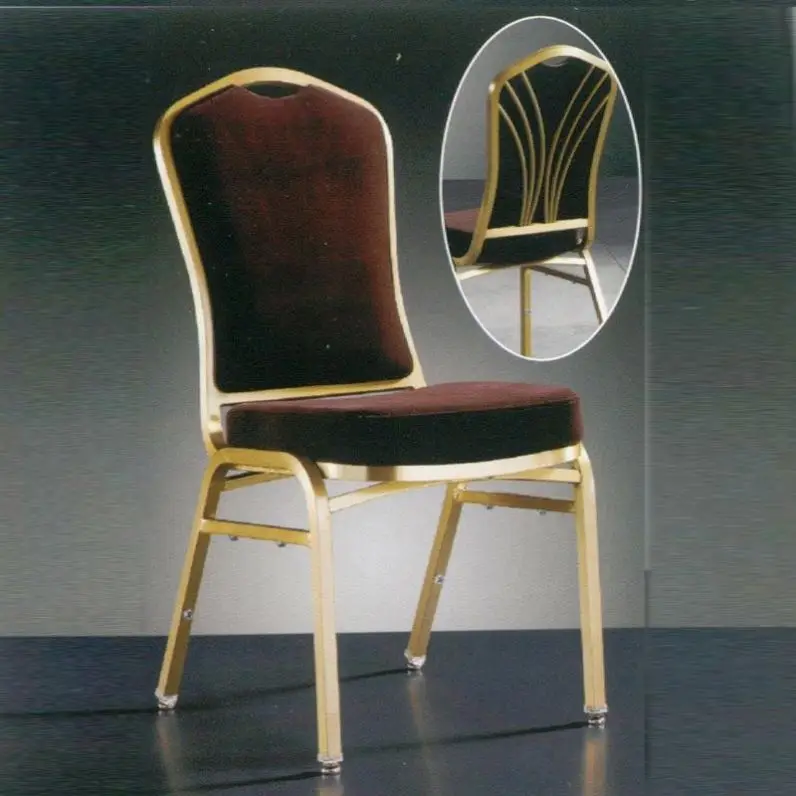 Modern Stack-Able Metal Wedding Party Hotel Iron Wholesale Stackable Banquet Chairs
