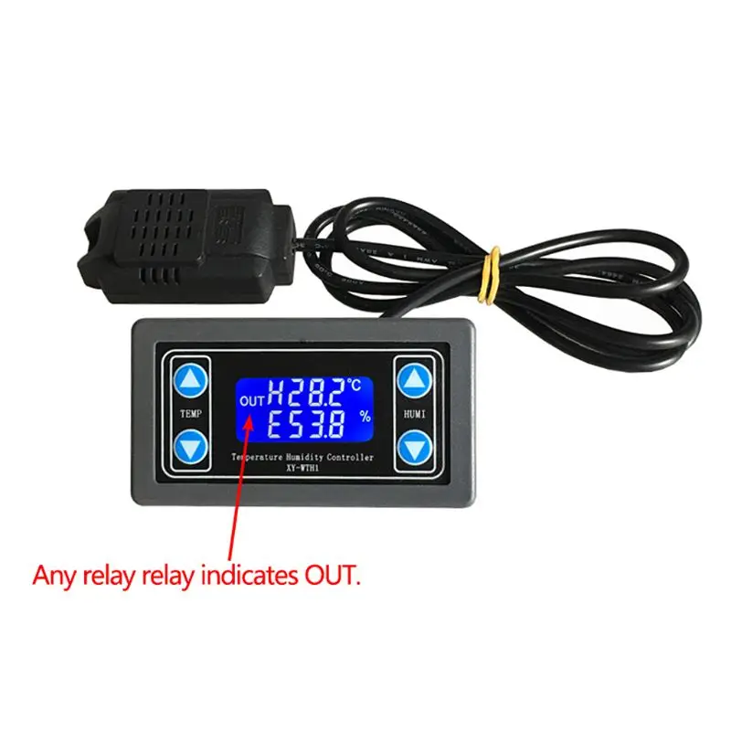 XY-WTH1 Digital Humidity Temperature Controller Thermostat Hygrometer Regulator DC 6-30V 10A