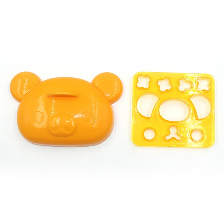 
Chinese Supplier Newest Plastic Rilakkuma Bento Rice Mould and Vegetable Cutter Set for Curry 