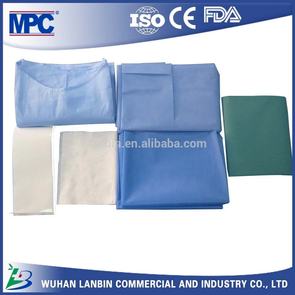disposable surgical sterile medical waterproof drape paper / crepe paper wrap