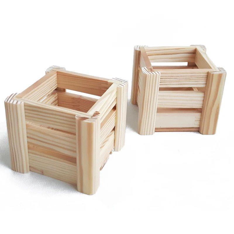 Chinese factory blank wood custom size wood farm crate