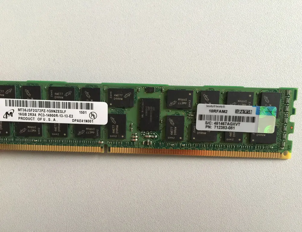 708643-B21 32 Гб (1X32GB) 1866 МГц PC3-14900 CL13 кода коррекции ошибок четырехранговые низкого напряжения DDR3 SDRAM (синхронное динамическое ОЗУ) AU