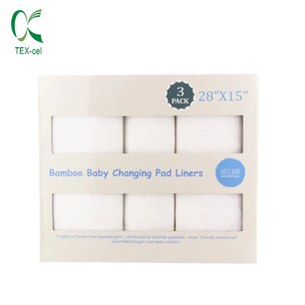 Comfortable Bamboo Liners Waterproof Baby Changing incontinence bed pads