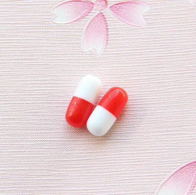 Large Size Simulation Pill Beads Resin Candy Charms For Slime Making Kit Phone Decoration