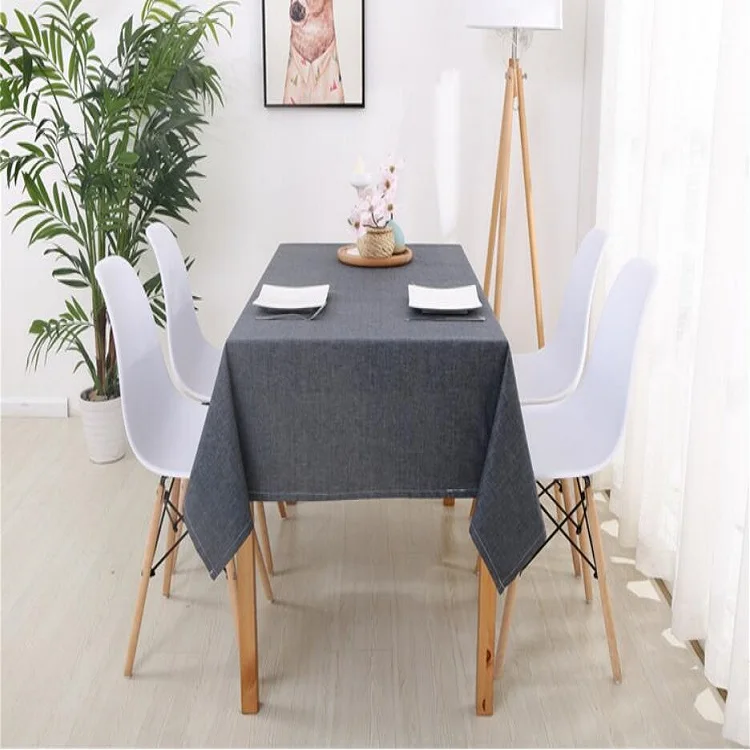 
 Новая скатерть для стола с защитой от ожогов, хлопковая Водонепроницаемая скатерть для журнального столика, льняная прямоугольная скатерть  