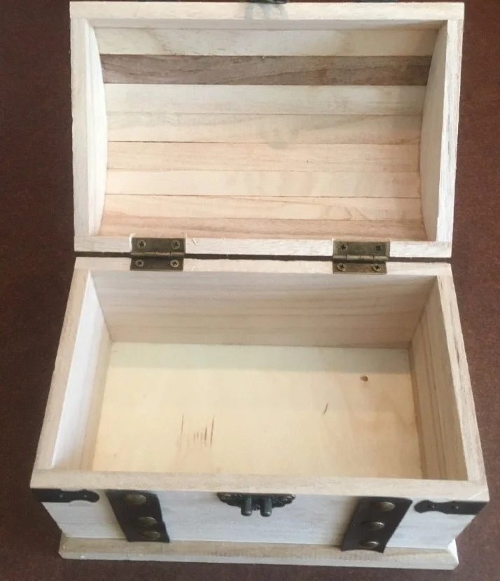 
Antique custom Wood Treasure Chest Boxes for Weddings 