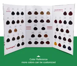 Comprehensive professional hair color chart