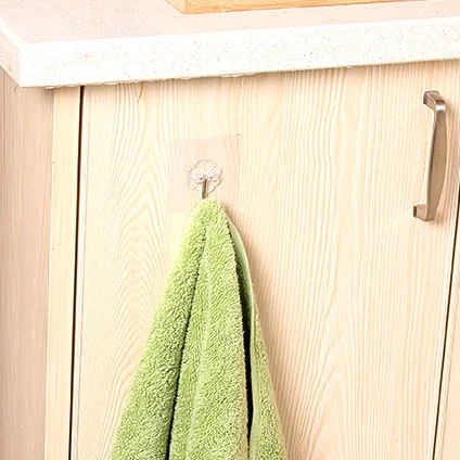 Kitchenware Storage Rack Wall Hanger Transparent Strong Self Adhesive Wall Hook