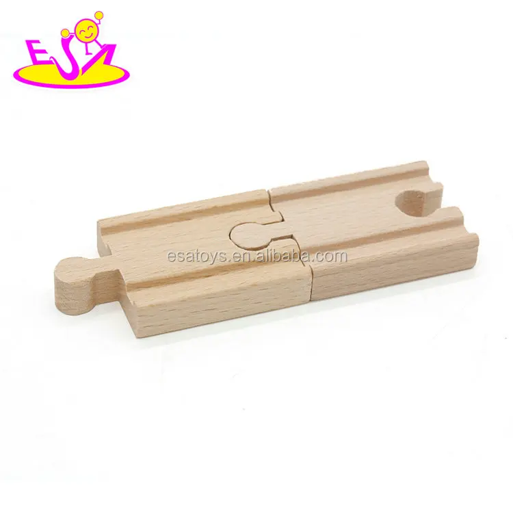 Customize toy train track accessories wooden curved tracks for sale W04C108