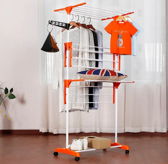 Clothing storage rack laundry rack hanging garment dryer