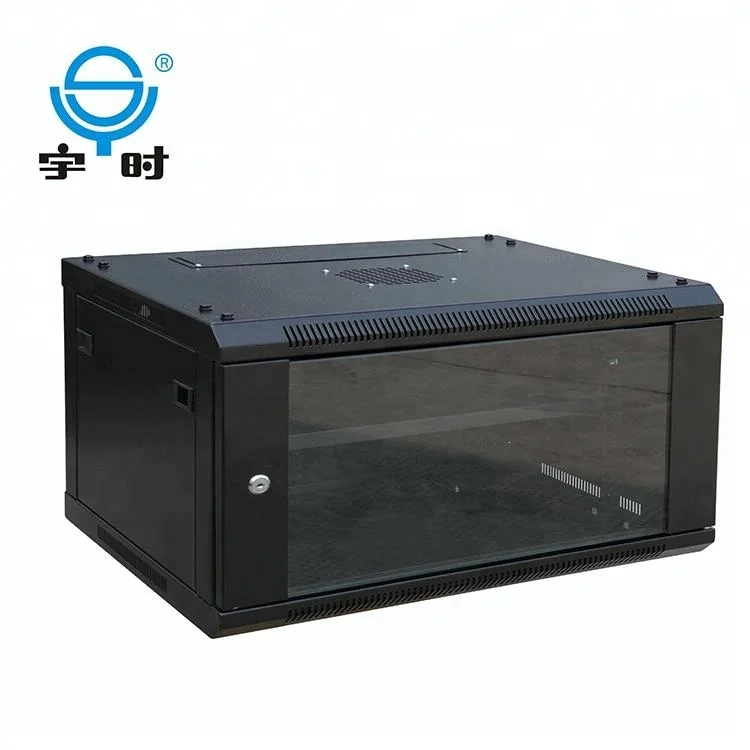 Cold rolled steel material wall mounted network rack , 4u server cabinet for cctv equipment