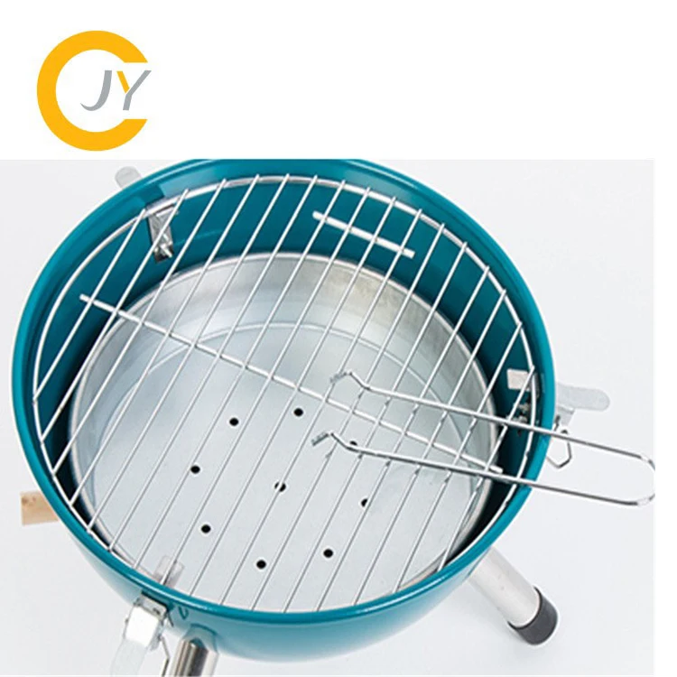 Mini football shaped soccer bbq grill portable mini charcoal ball grill