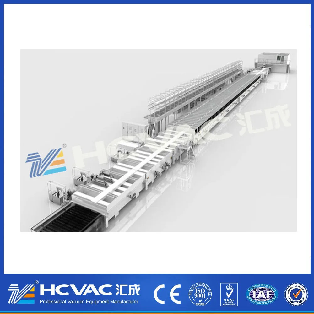Horizontal magnetron sputter coating system CIGS Thin-film photovoltaics Large area glass coating system