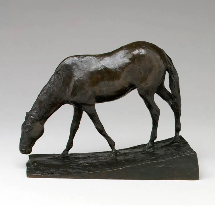 Wholesale indoor ornaments small size brass horse figurines  modern horse bronze sculpture