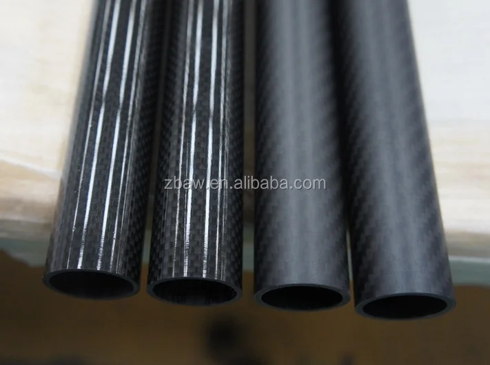 Toray 24T roll wrapped matte surface carbon fiber tube carbon fiber pole