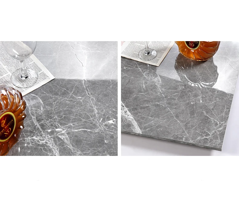 New design High Glossy Nano Polished Porcelain Full Body MarbleTiles in 80X80cm