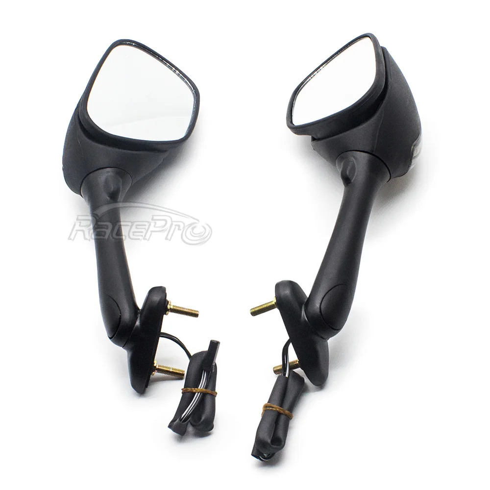 Black Motorcycle Turn Signal Mirrors For Suzuki GSXR 600 750 1000 2006-2008