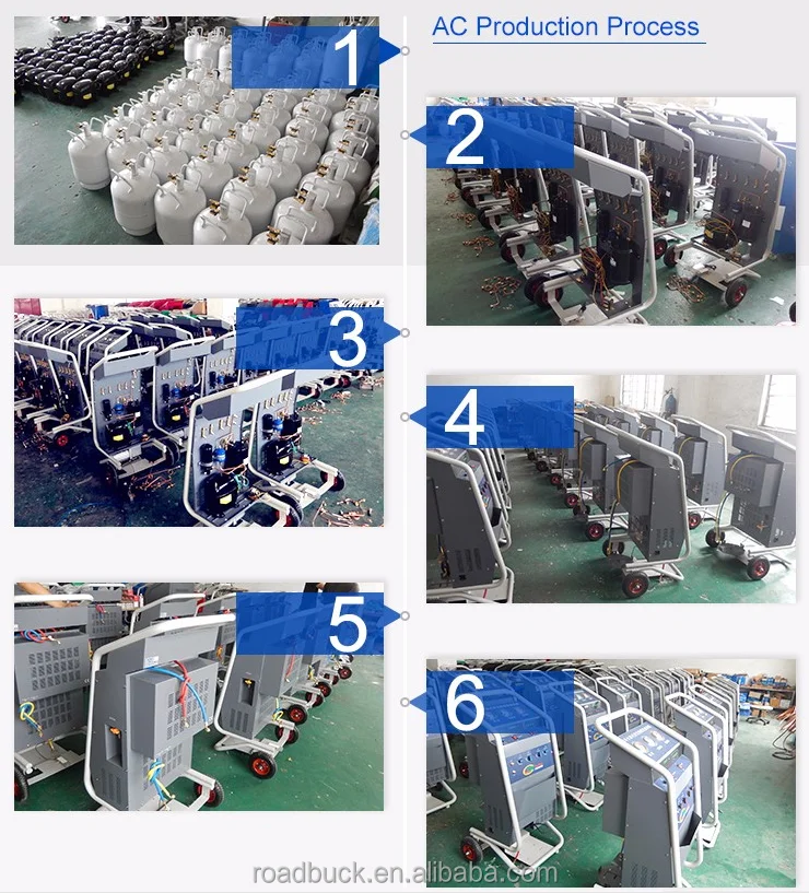 convenient smart Car AC refrigerant recycling vacuum recharger machine