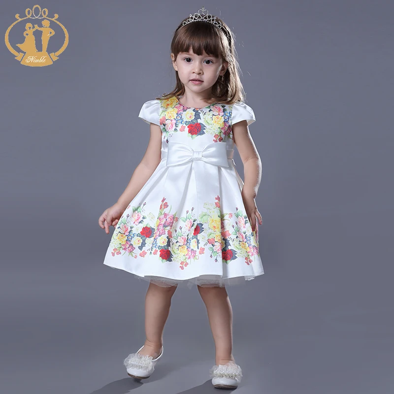 HOT!!! Nimble 2020 Nature Casual Summer New Arrival Party Fashion Short Sleeve Children Clothes Baby Dress