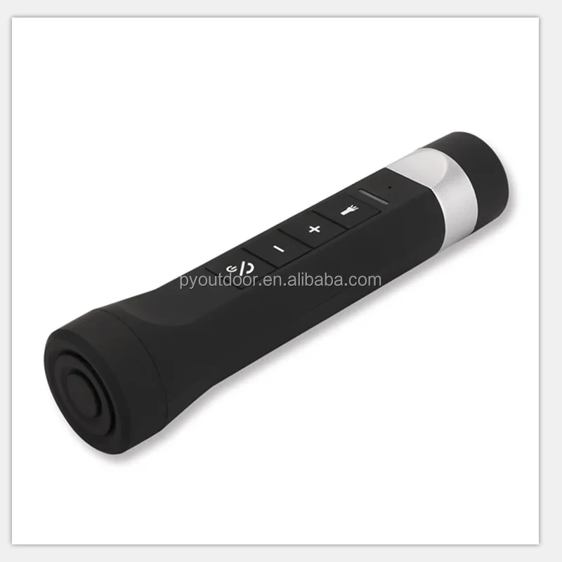 High quality  Mini multi-function  waterproof IPX5  led torch flashlight Wireless stereo Speaker with Microphone music