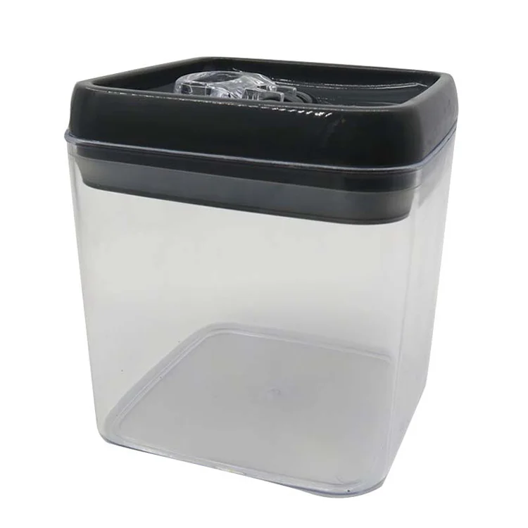 Big Small Airtight Plastic Food Storage Containers with Lids Set of 4 Kitchen Canisters for Candy Cookie Rice and Spice Jars