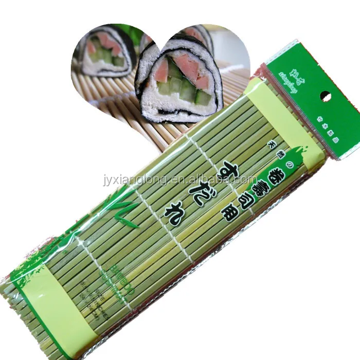 High-quality Green skin Bamboo Sushi Rolling Mat for food