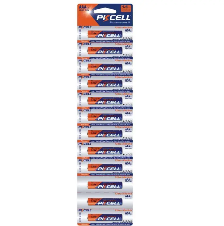 12 pcs per pack package lr03 am4 aaa size alkaline battery