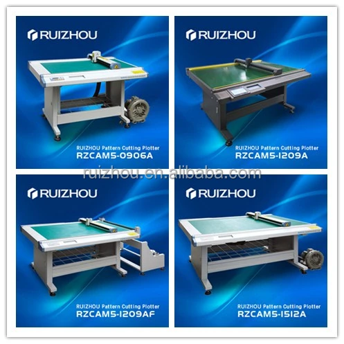 RUIZHOU Flatbed shoes paper pattern cutter