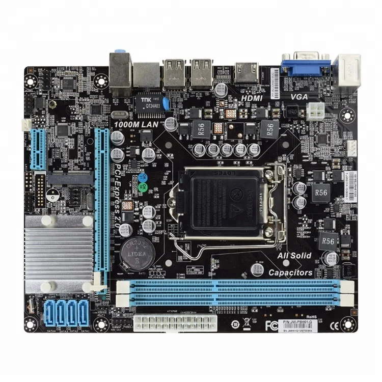 
Intel H61G LGA 1155 mainboard Support Integrated CPU motherboard 