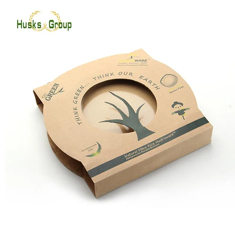 Restaurant Reusable Rice Husks Fiber Plate