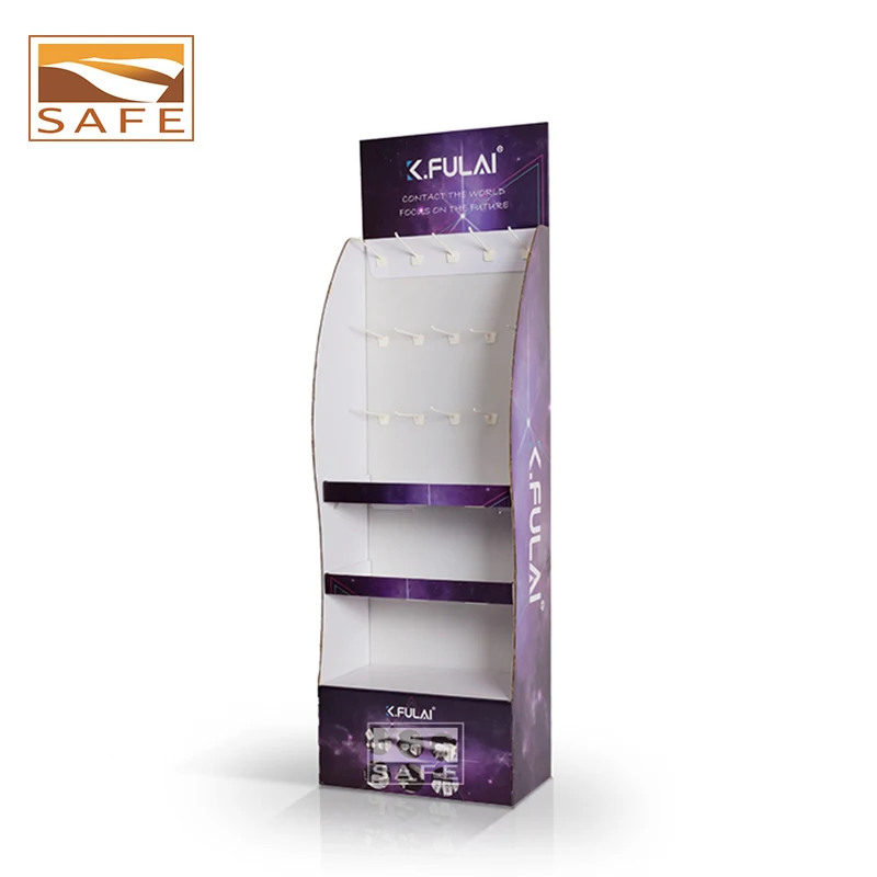 Custom printing  hooks display, hair extensions display