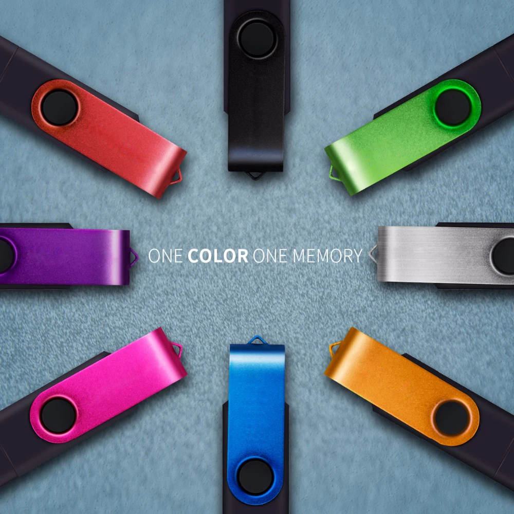 Metal usb 2.0 pen drive 4gb 8gb 16gb otg pendrive 32gb usb memory stick 64gb OTG usb flash drive for phone