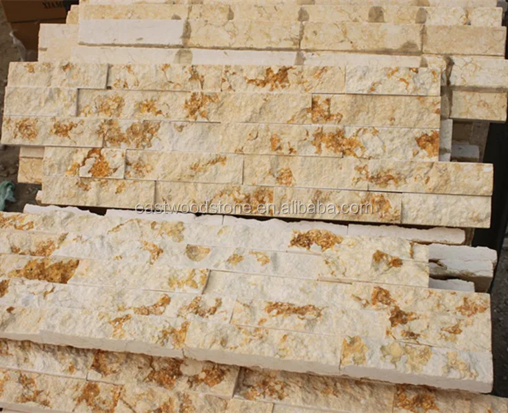 
yellow tiger granite wall decorative stone,wall facing stone 