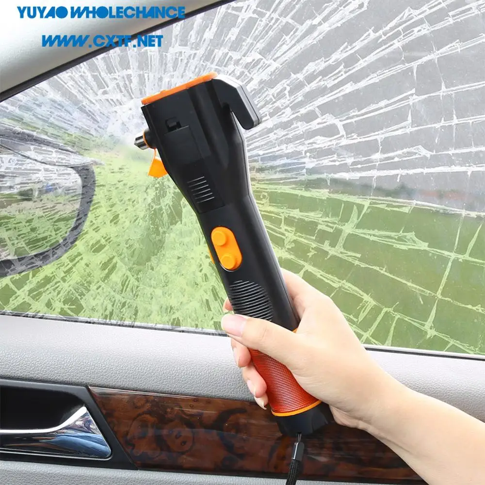 Multifunctional Hand Crank Swing 3.7v Rechargeable LED Dynamo Car Flashlight