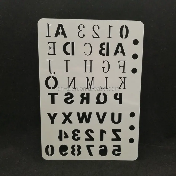 Children Mylar DIY Plastic Numbers Letters Drawing Stencils/template for Scrapbook