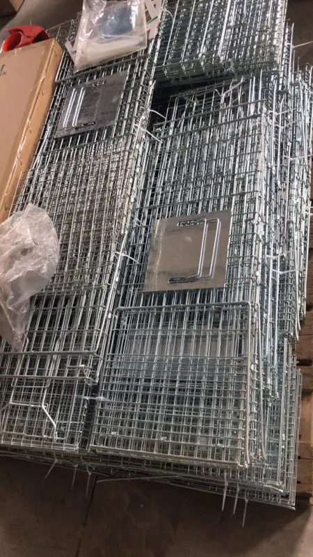 Galvanized control steel wire mesh live wild animal trap cage for sale
