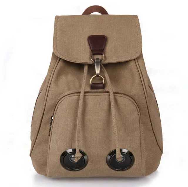 High quality custom canvas speaker backpack for school travel picnic hiking