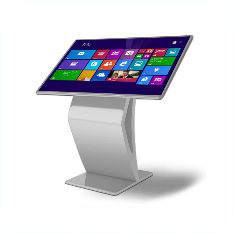 55 Inch Totem LCD with Multi Point Touch Screen,battery lcd advertising display