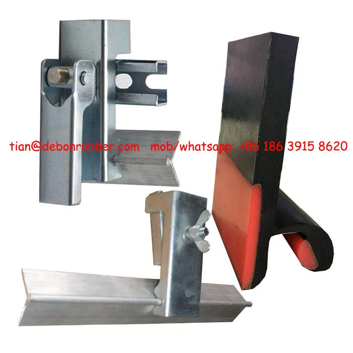 Belt Sealing Systems Conveyor Side Polyurethane skirt board With Clamps