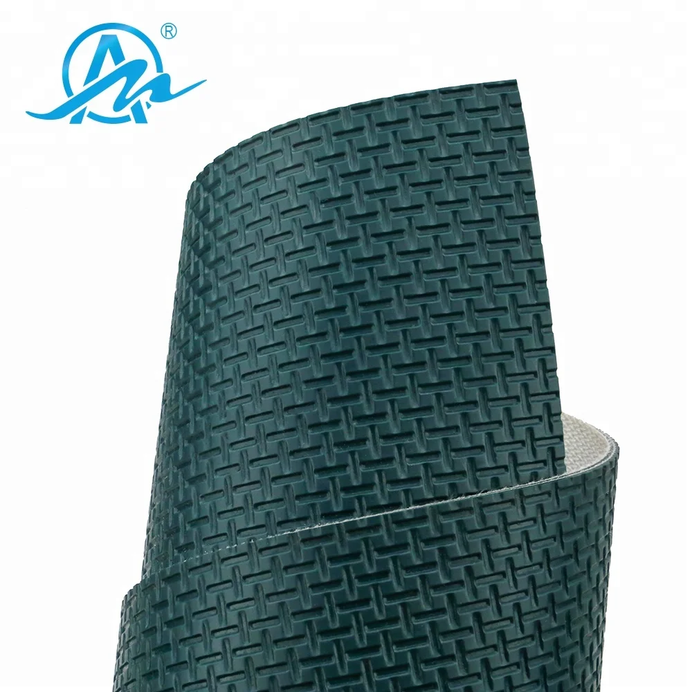 Foshan AIMAI оптовая цена темно-синий ПВХ T ребристая конвейерная лента