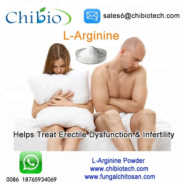 
Medicine grade L-arginine helps treat erectile dysfunction 