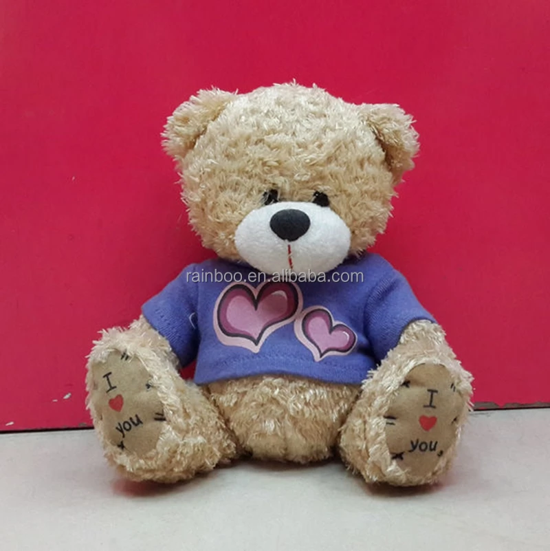 Promotional soft customized cute stuffed soft plush bear toy
