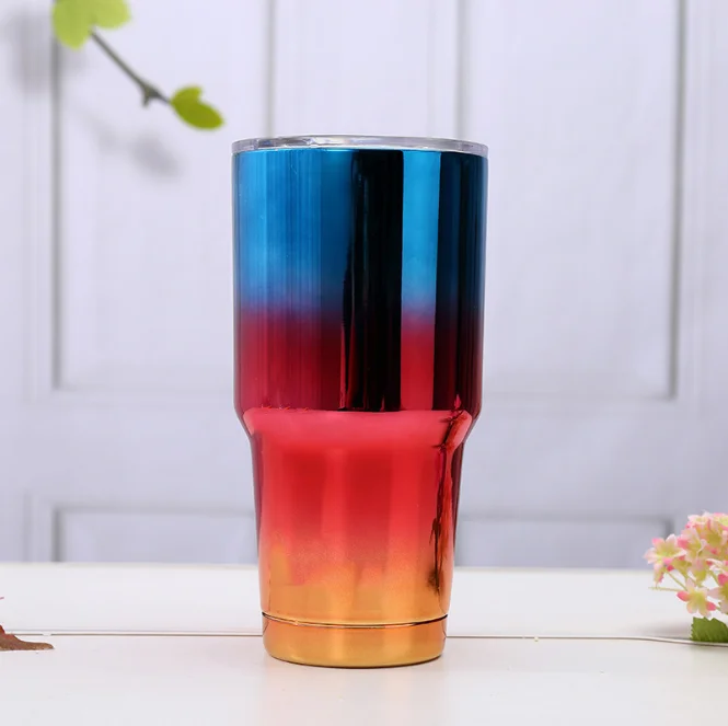 High Quality 30OZ Multi-Color Double Wall Vacuum Insulated Stainless Steel Sublimation Mug With UV Plating