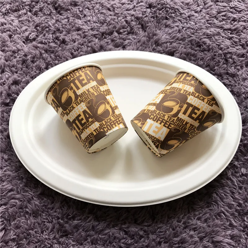 
custom printed paper cups 8OZ custom disposable hot drink paper cup 12O Z single wall biodegradable paper cups 16OZ 