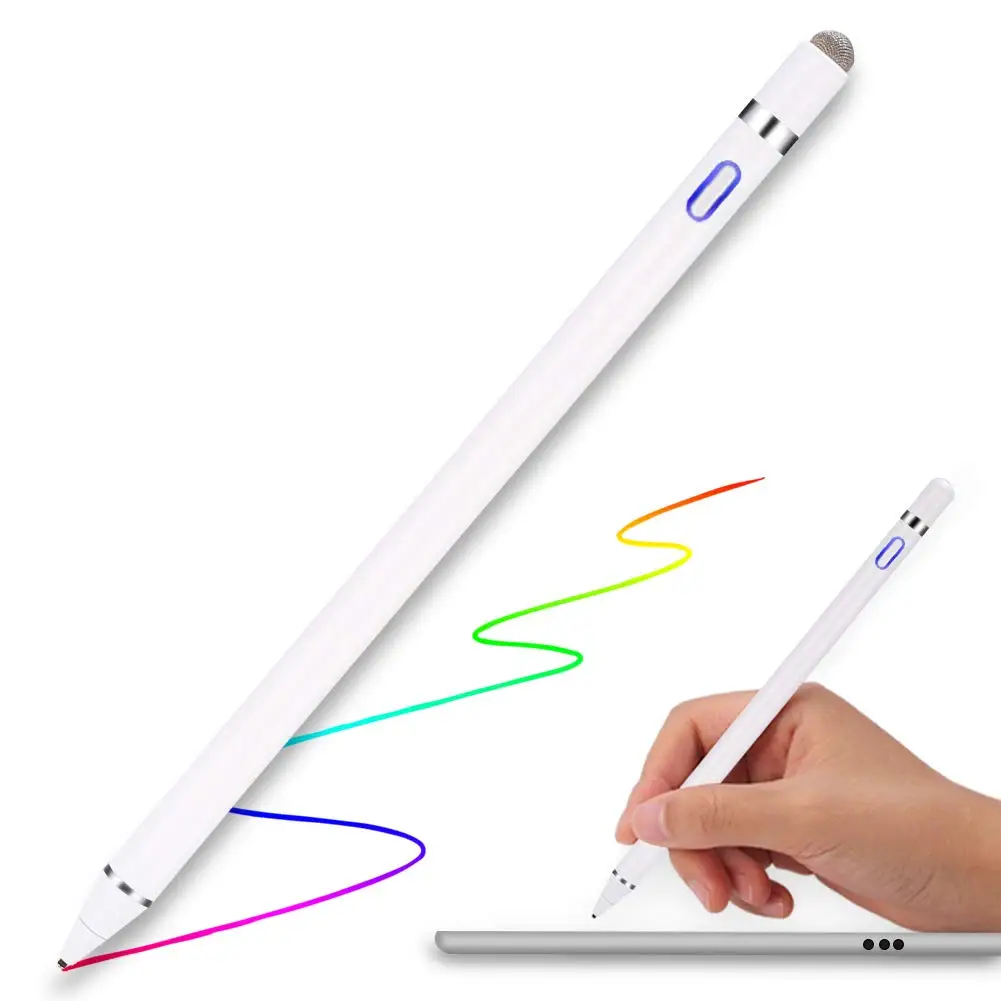 Active stylus touch pen with USB Charging port for iOS Android