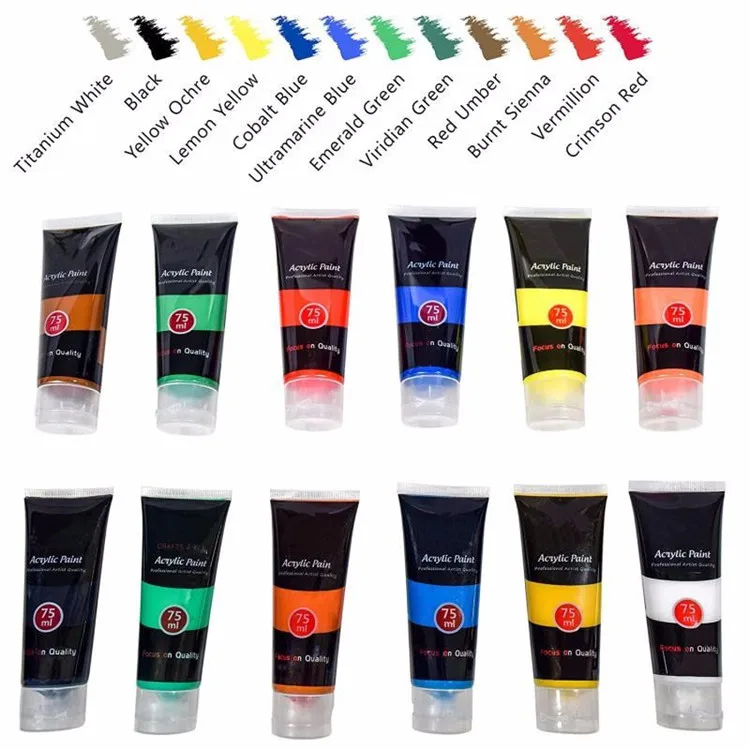Hot Sale Alibaba Suppliers acrylic colour tube Paint Set