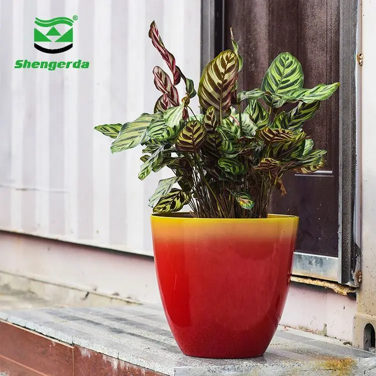 Hanging ceramicglazed planter quare ceramic pot Vietnam flower pot