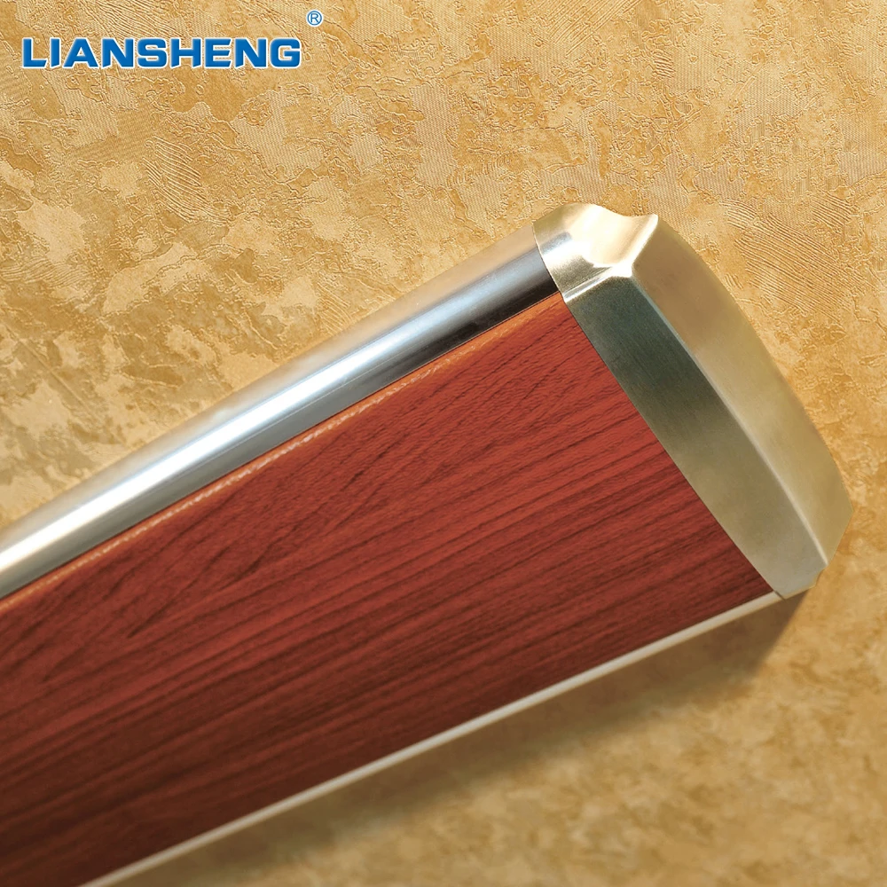 Quality Teak Wood Color Decorative Bracket Wall Mount Handrail