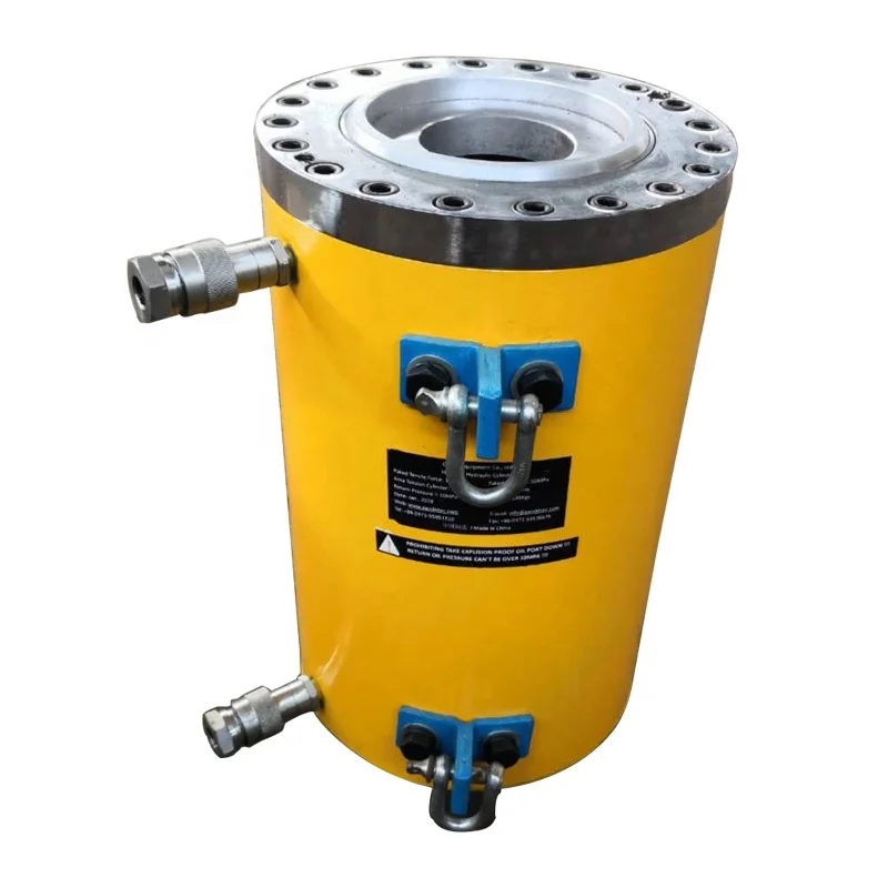 27ton 50ton 65ton 100ton 120ton 150ton 200ton YDC hollow post tension prestressing stressing jack cylinder